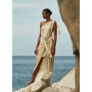 NEW Baobab Sand Beige Marea Midi Dress Coverup NWT  - SIZE M